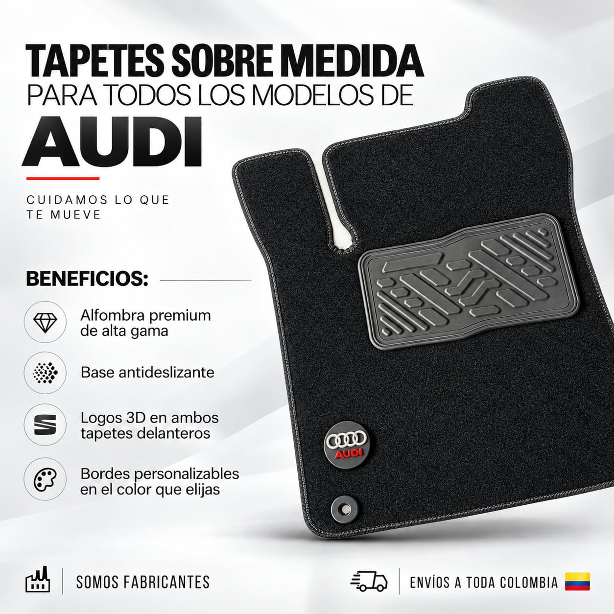 Tapetes en alfombra para Audi - Imagen 2