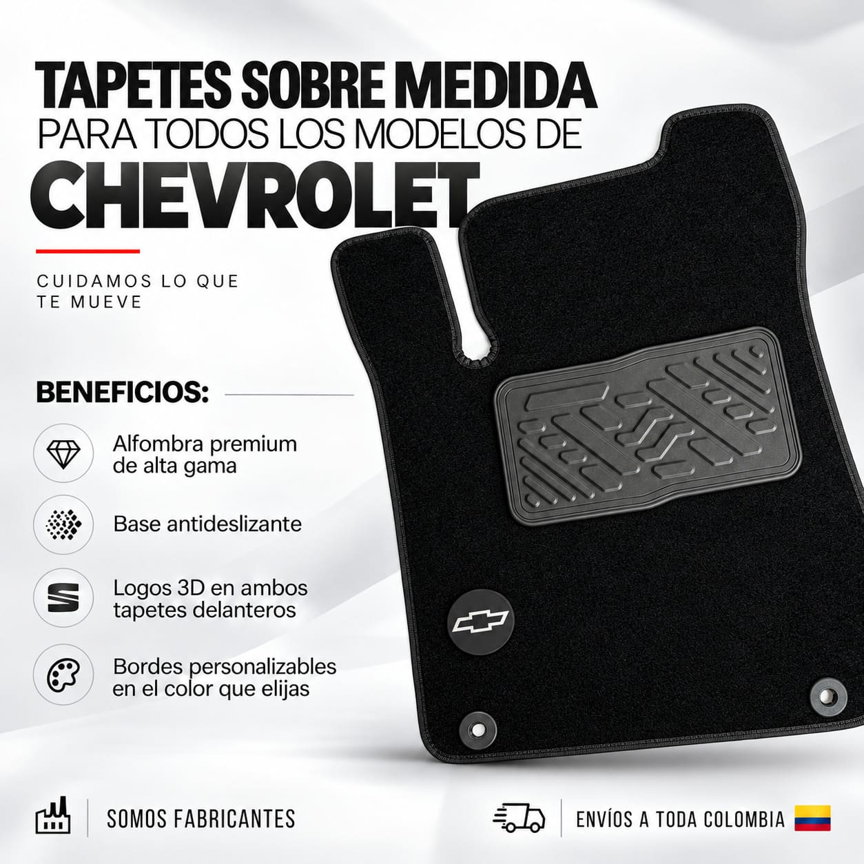 Tapetes en alfombra para Chevrolet - Imagen 2