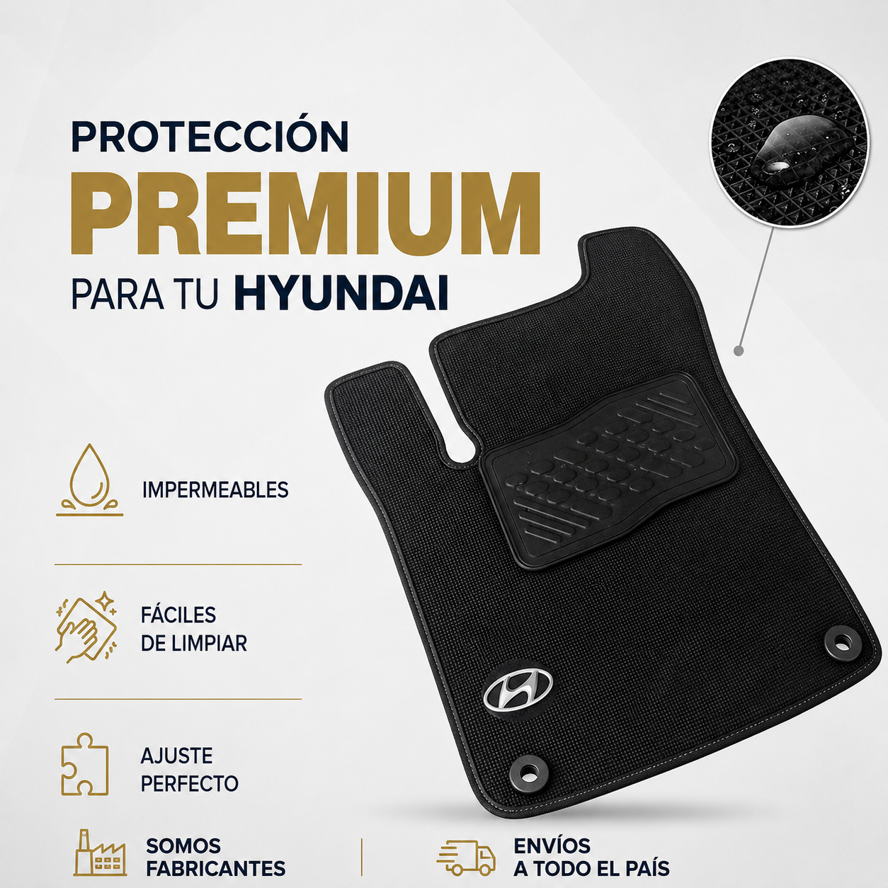 Tapetes impermeables para Hyundai - Imagen 2